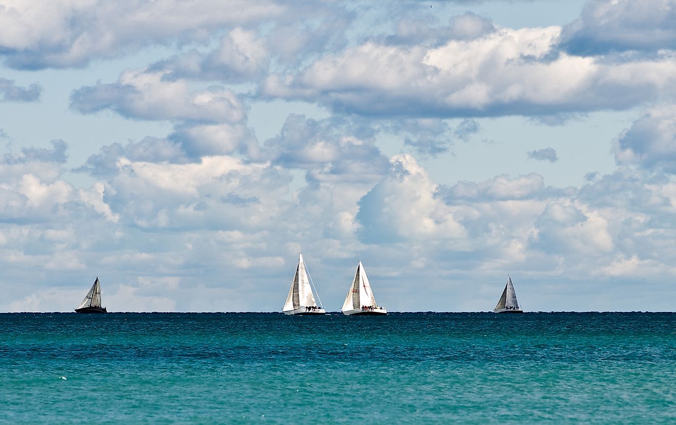 Sailing in Lake Michigan