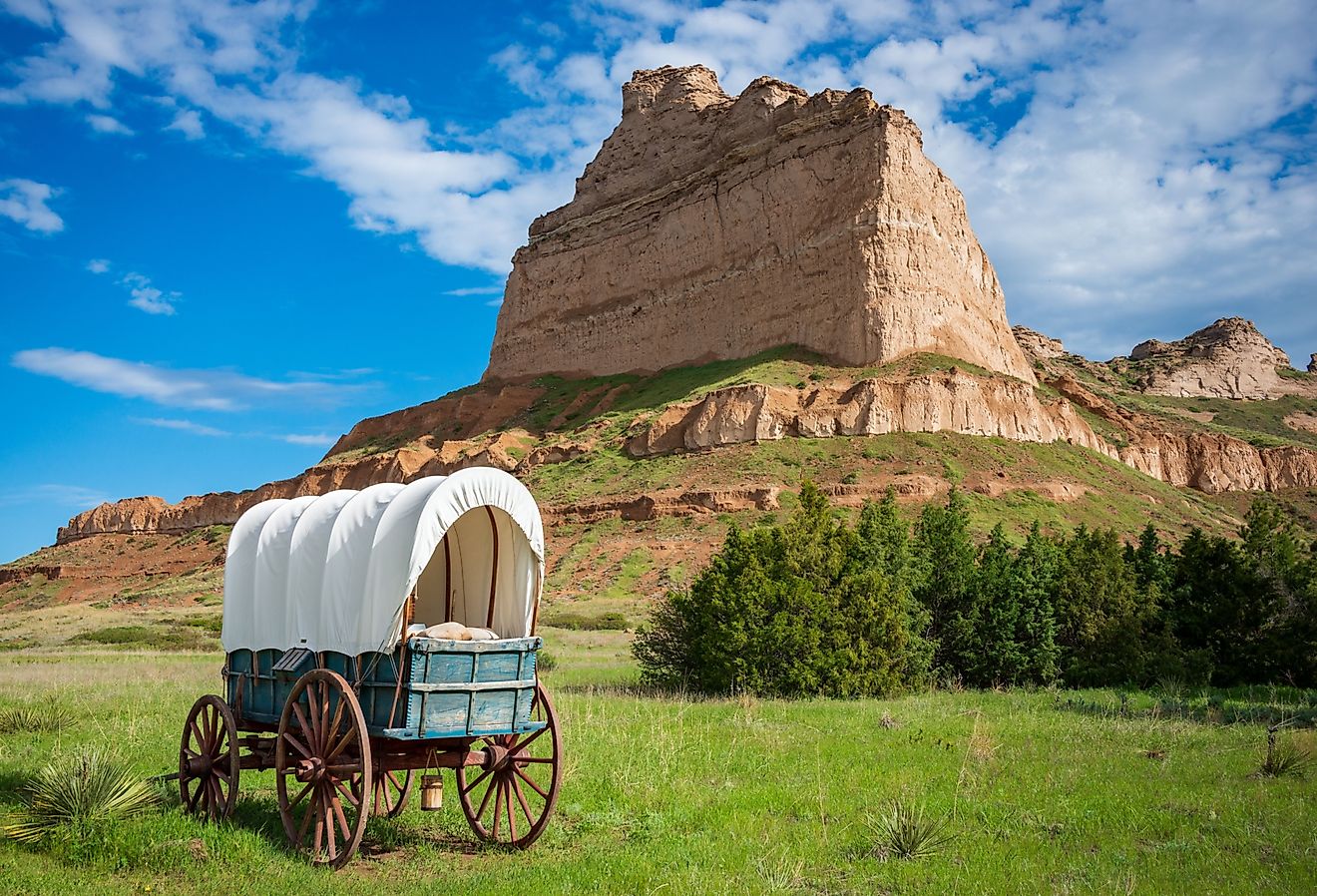 Scotts Bluff National Monument in Nebraska, near Gering, Nebraska.