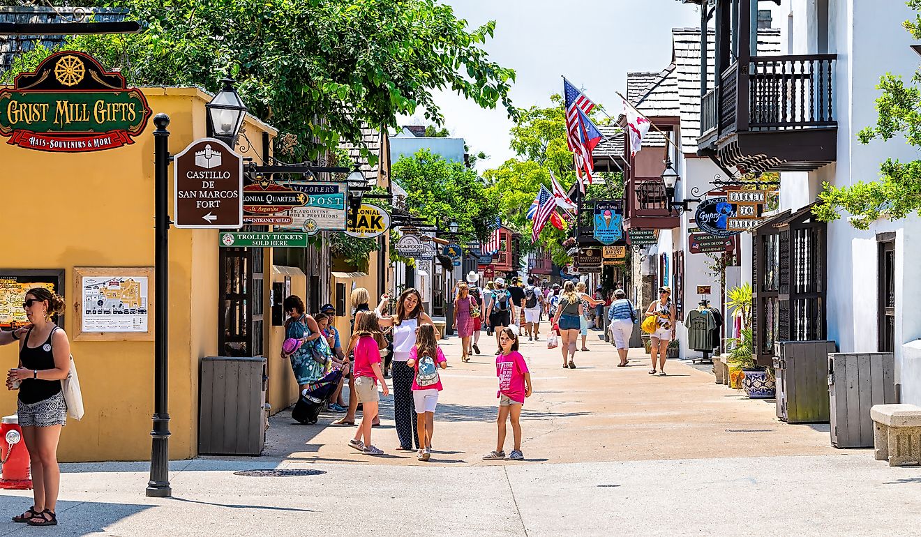 St. George Street in St. Augustine, Florida. Image credit Andriy Blokhin via Shutterstock