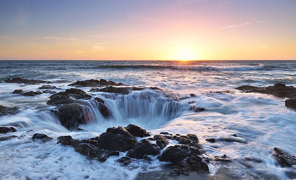 Thor's Well, Oregon. 