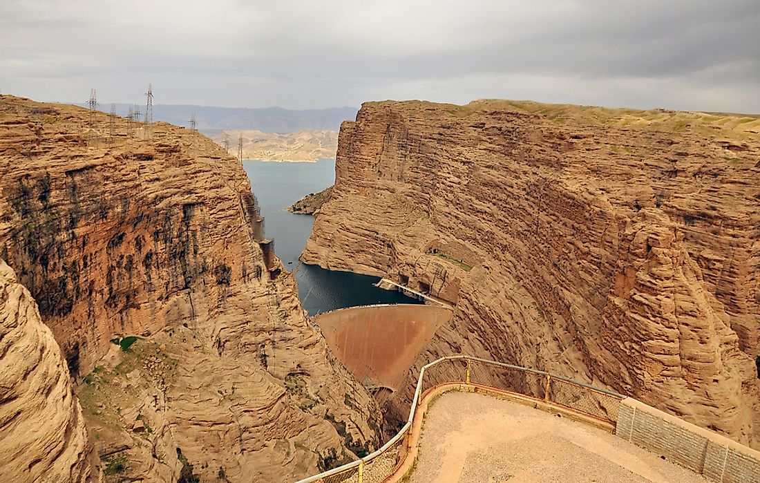 Dez Dam is located on the Dez River in the Khuzestan province of Iran. 