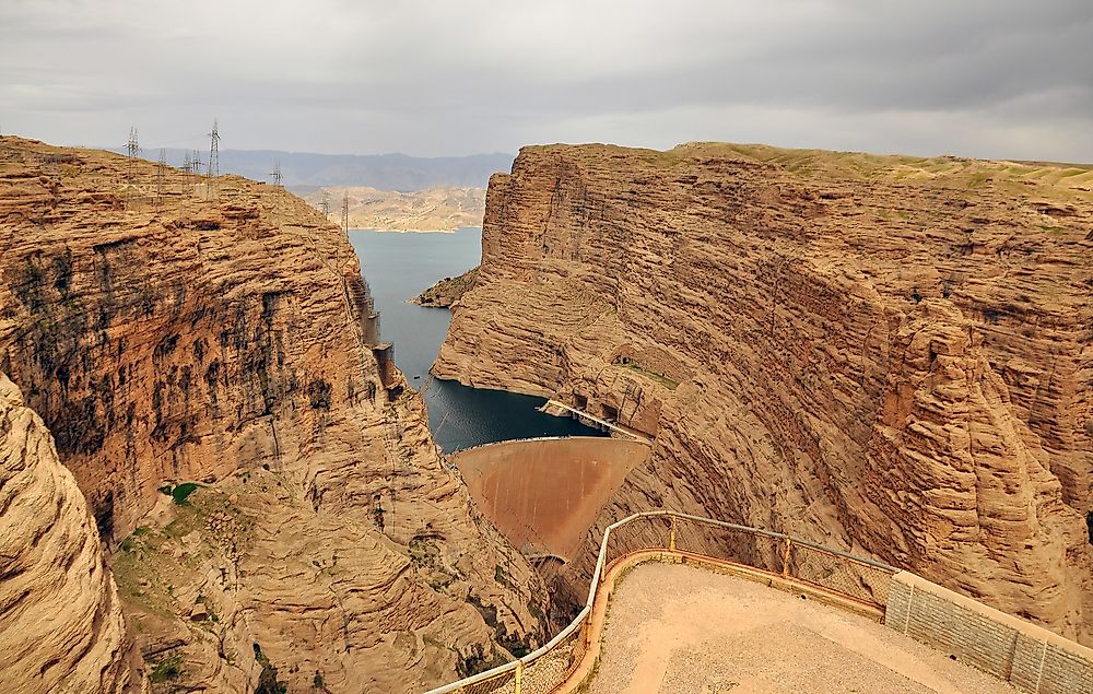 Dez Dam is located on the Dez River in the Khuzestan province of Iran. 