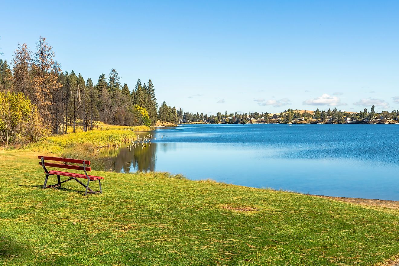 Postcard perfect in the uniquely termed Medical Lake, Washington. 