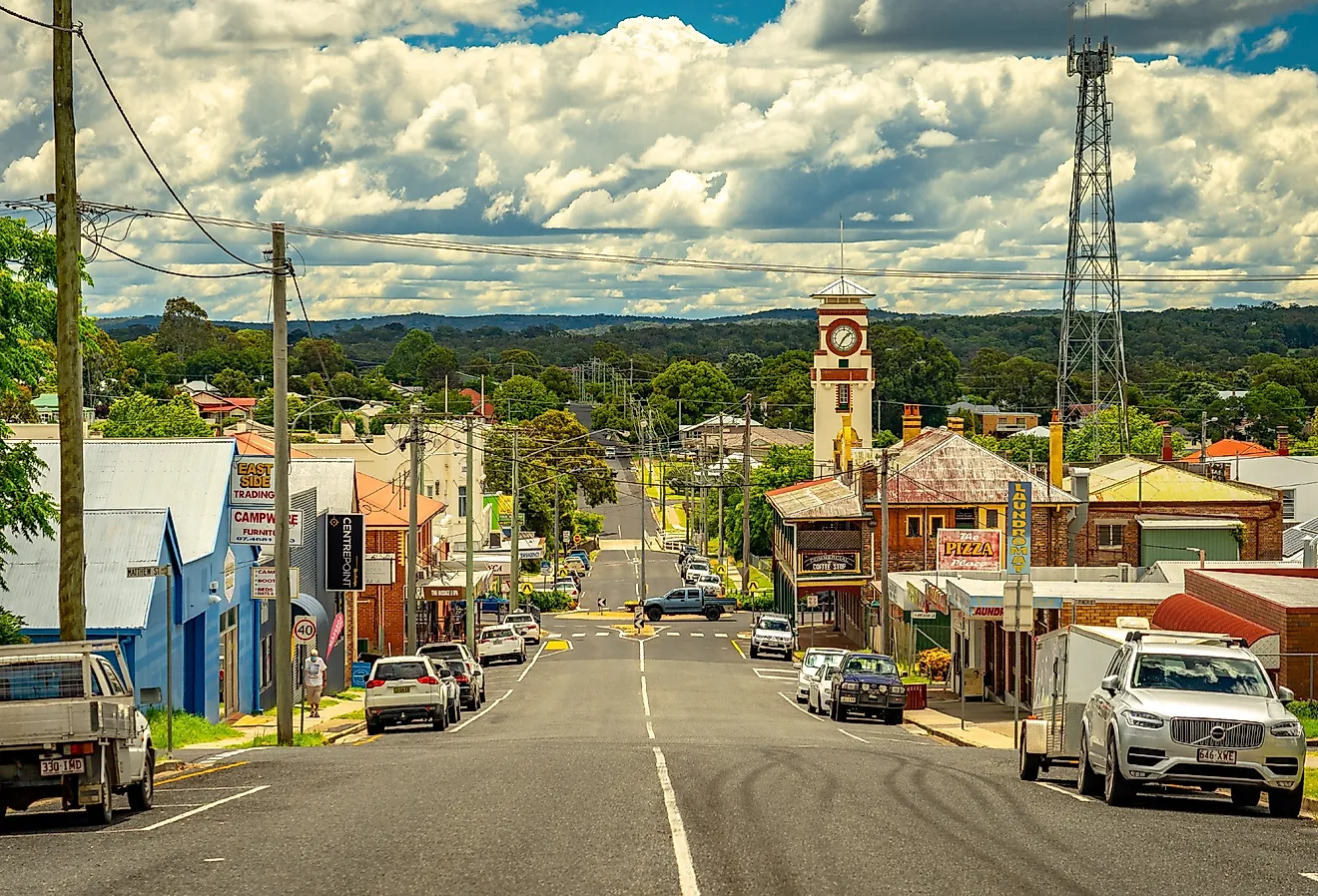 Street in Stanthorpe, Queensland, Australia. Image credit Alex Cimbal via Shutterstock.