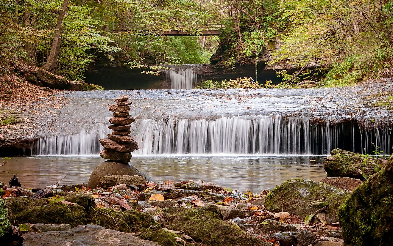 A waypoint in the Glen Helen Nature Preserve in Yellow Springs, Ohio. Stock.Adobe.com