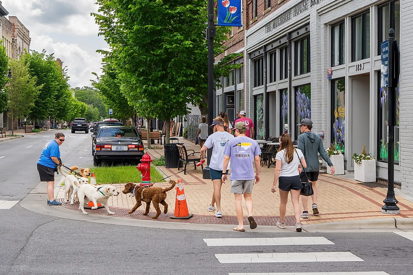 downtown Washington, North Carolina