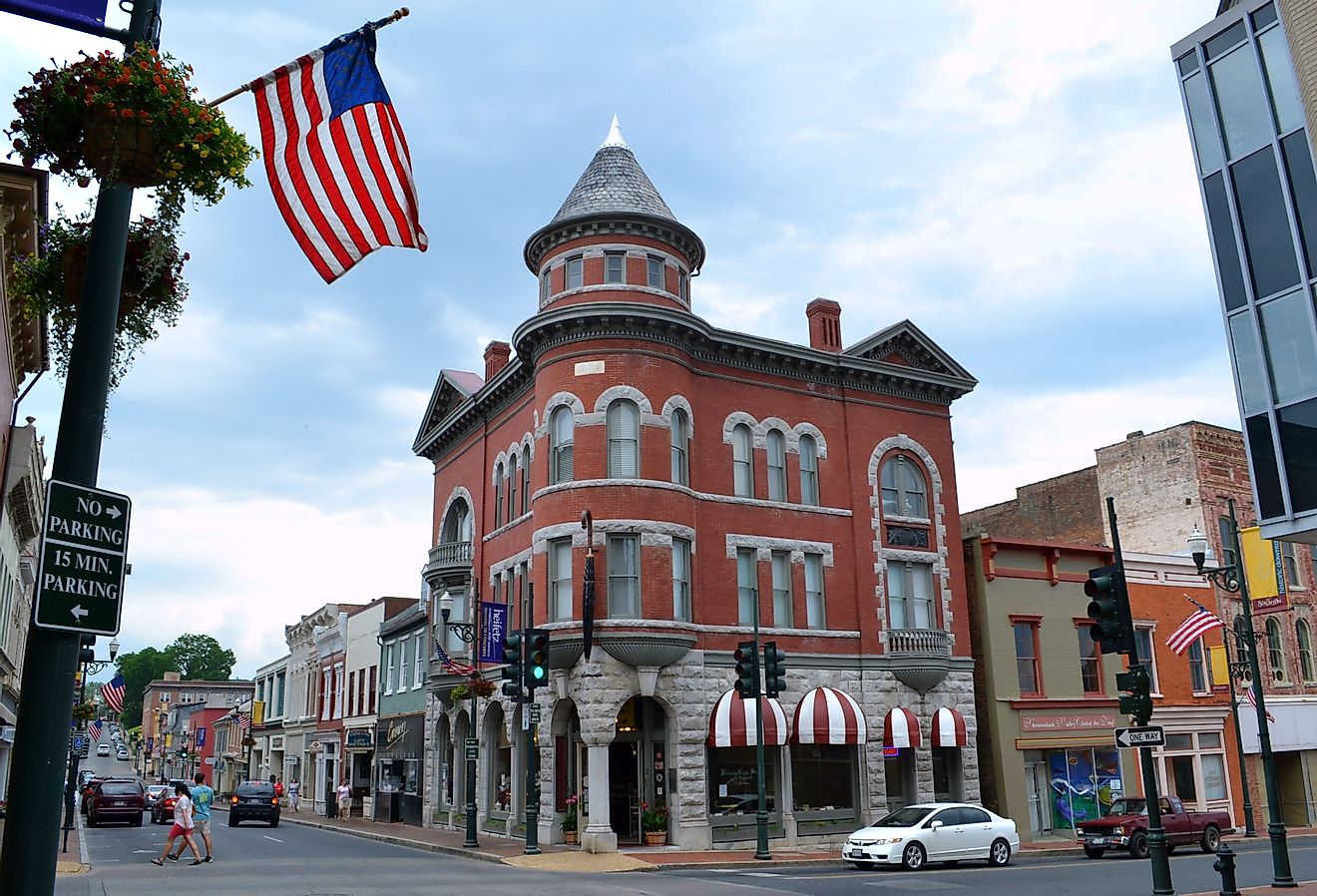 Downtown Historic Staunton, Virginia. Image credit MargJohnsonVA via Shutterstock
