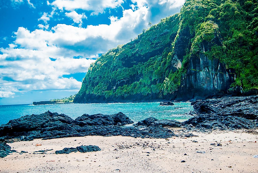 The crystal clear waters of Comoros. 