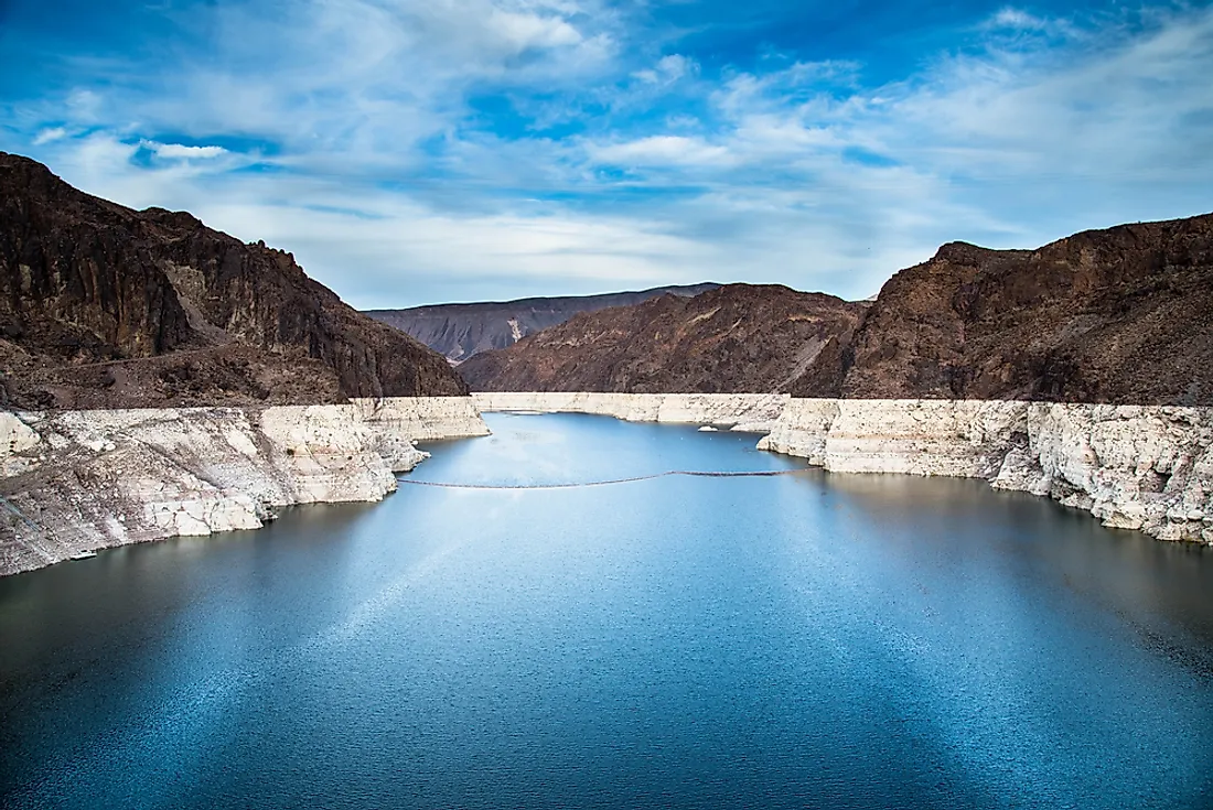 Lake Mead, which was formed by Hoover Dam, is the largest reservoir in the United States.