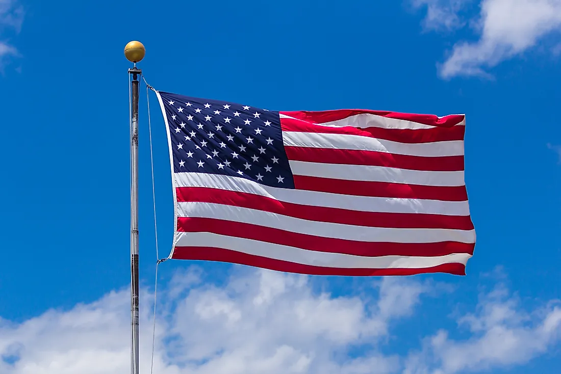 American Flag 13 Colonies Waving