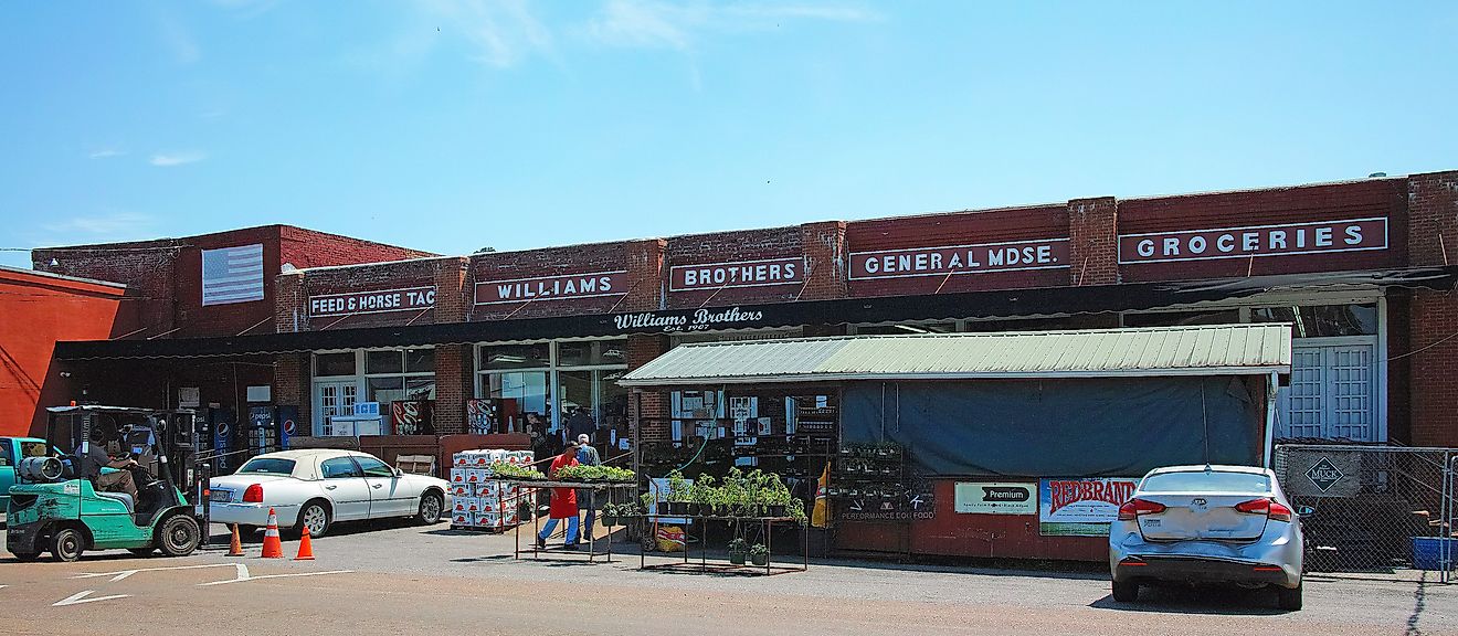 Exterior of the Williams Brothers General Store, which has been an institution in Philadelphia, MS for almost 100 years. Image credit Robert Barnette via Flickr.