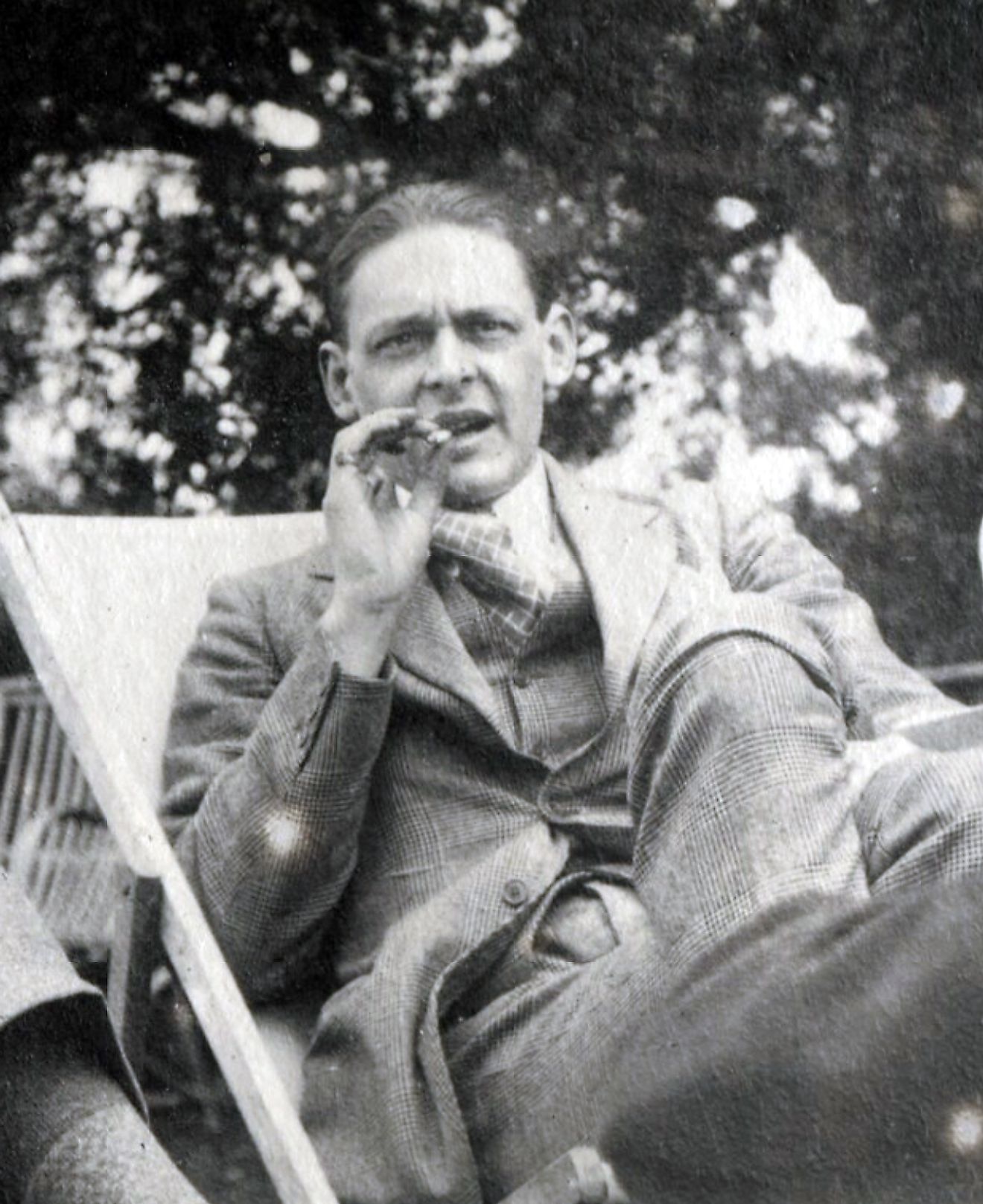 Eliot in 1923 by Lady Ottoline Morrell. 
