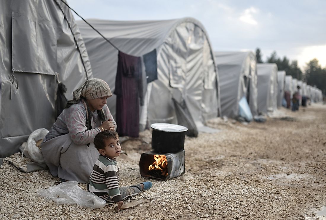 Over half of the Syrian civil war victims are children.  Editorial credit: Orlok / Shutterstock.com