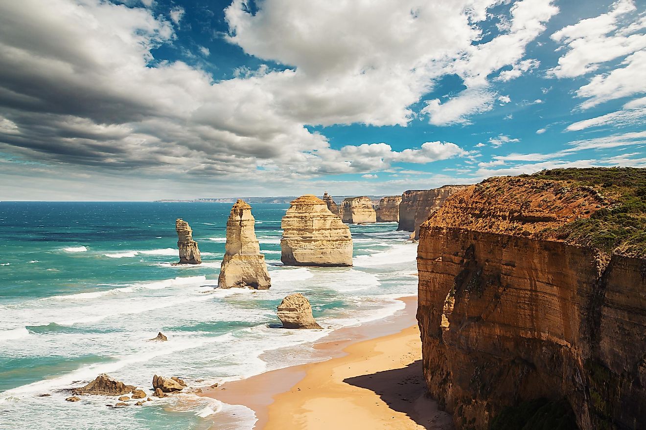 The Twelve Apostles is a popular tourist spot in Australia.