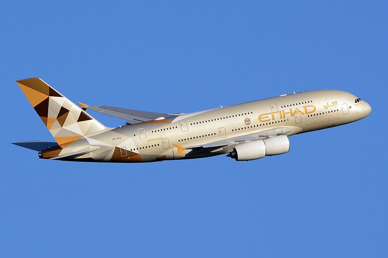 tihad Airways - Airbus A380-861. Image credit: Richard Vandervord/Wikimedia.org