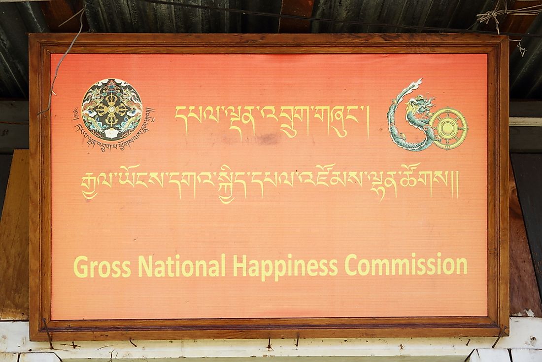 The Gross National Happiness Commission in Thimphu, Bhutan. Editorial credit: Vladimir Melnik / Shutterstock.com