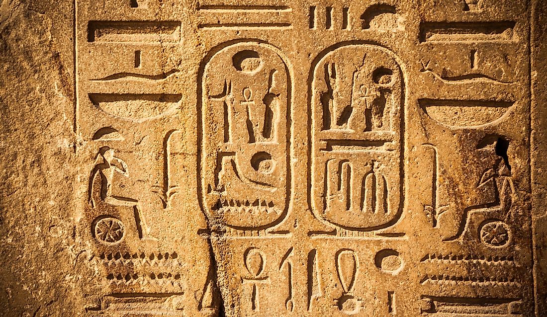Hieroglyphs from Old Egypt. 