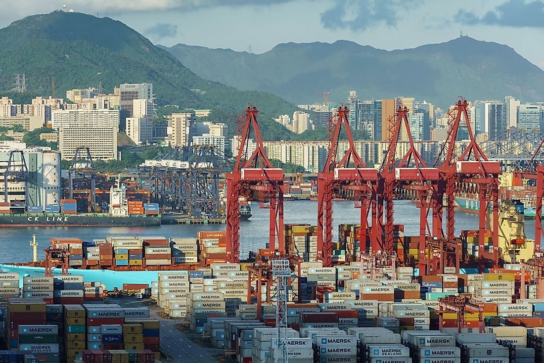 In 2016 china exported goods worth $2.342 trillion.  Editorial credit: Tommy Studio / Shutterstock.com