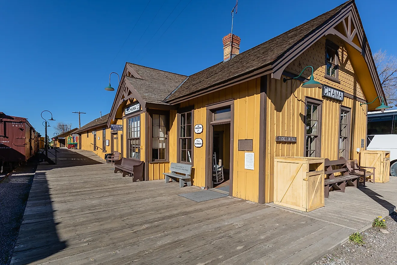 Cumbres & Toltec Railroad in Chama, New Mexico. Image credit: B Norris / Shutterstock.com