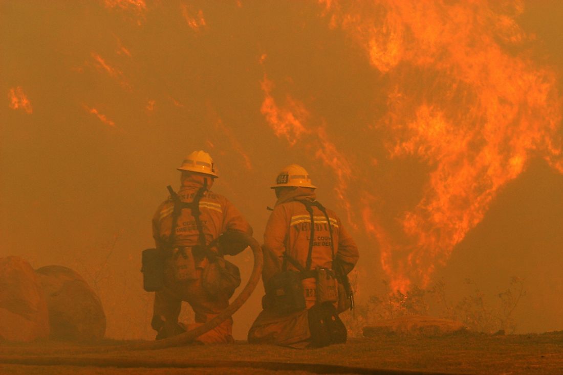 California has experienced a number of major wildfires. Editorial credit: Krista Kennell / Shutterstock.com