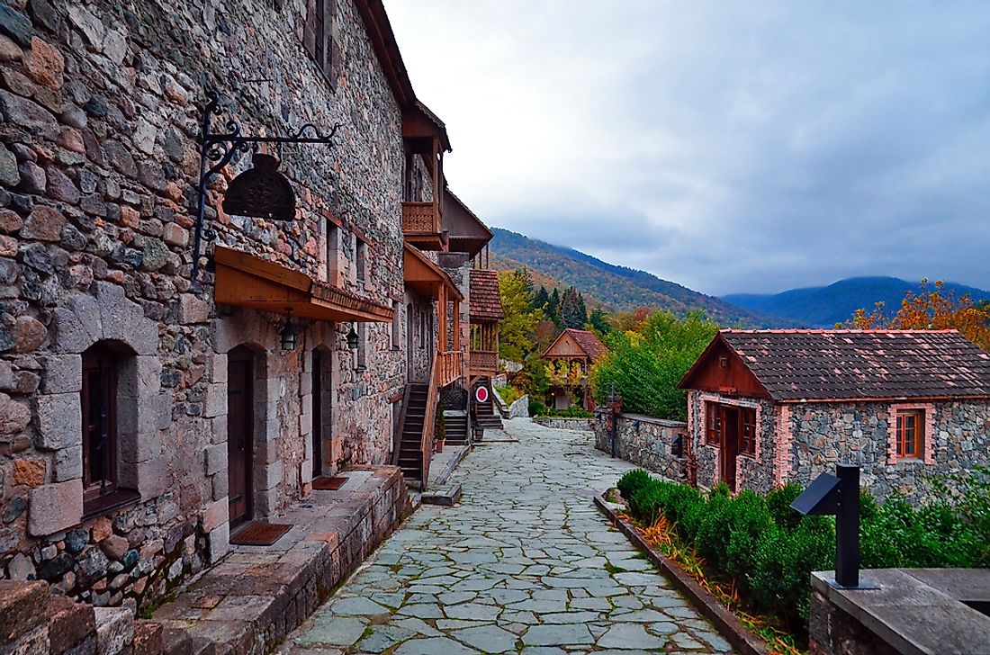 A tourist town in Armenia. 