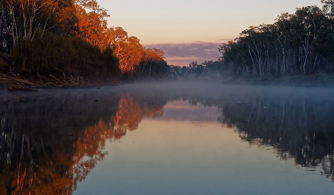 The Murray River in Corowa, New South Wales, Australia.
