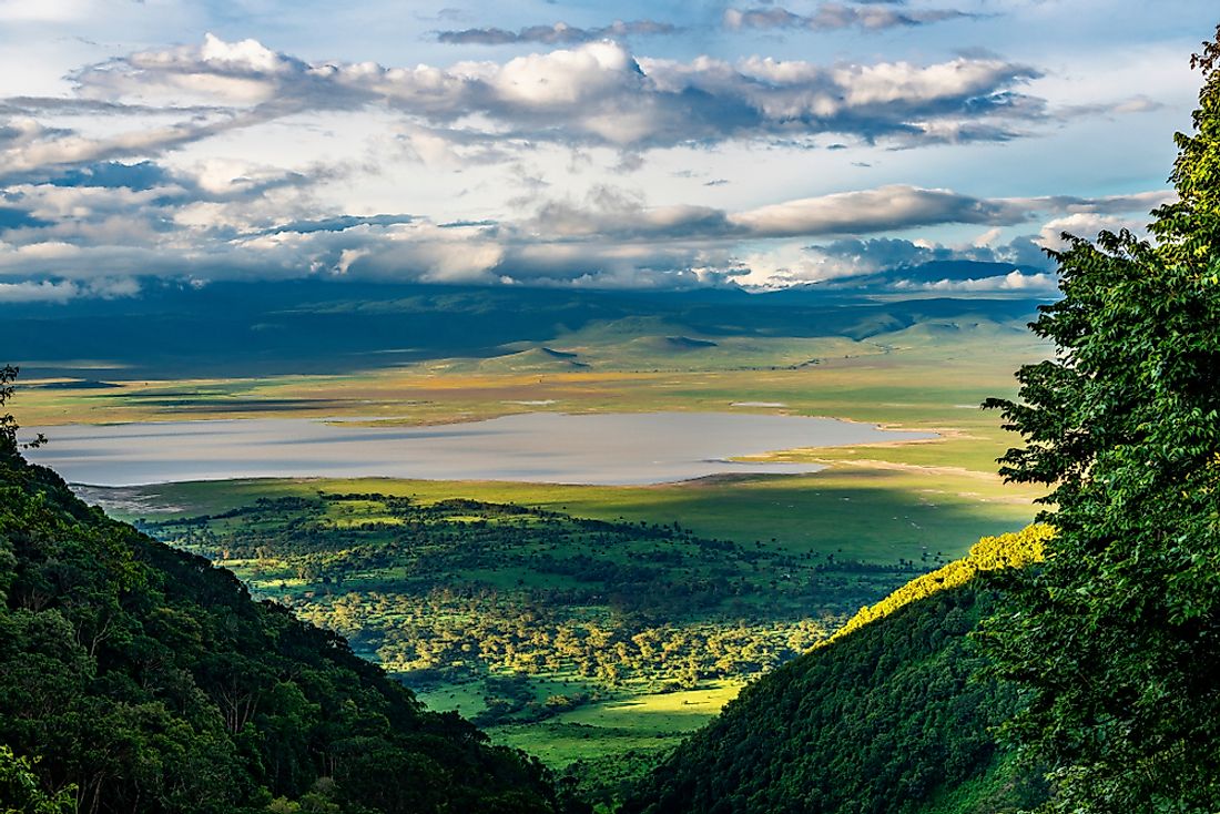 Some countries are at a higher elevation than others.