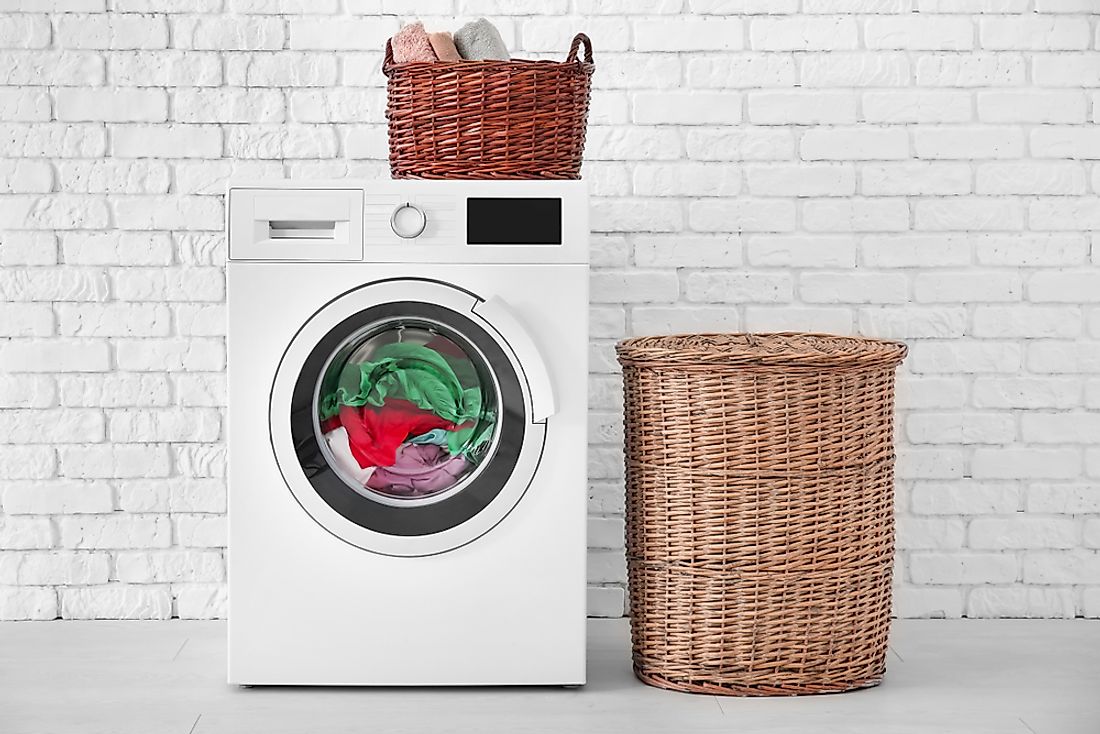 Modern washing machines look nothing like their earliest predecessors. 