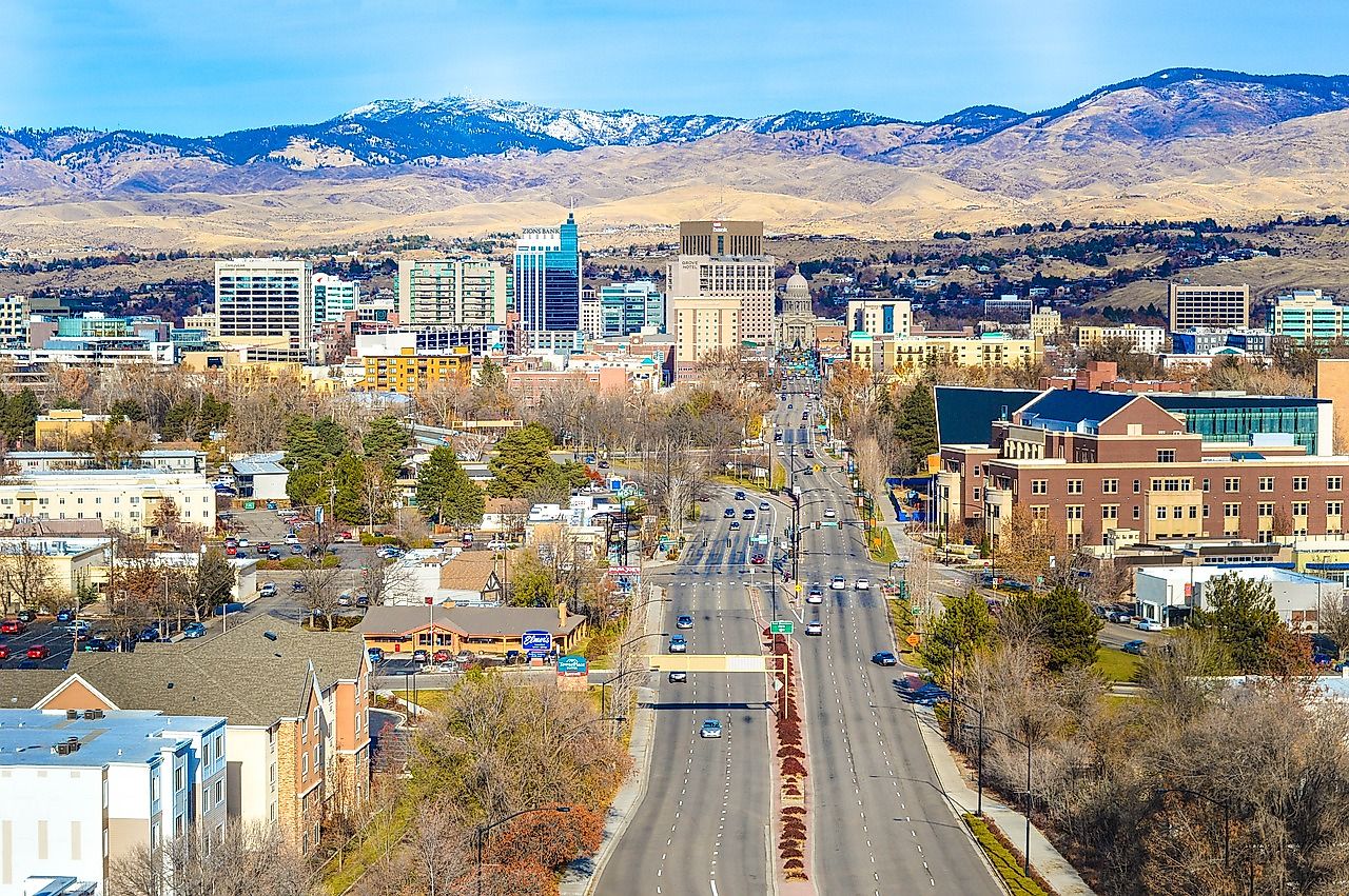 The cityscape of Boise, Idaho. Image credit: Pinpals from Pixabay 