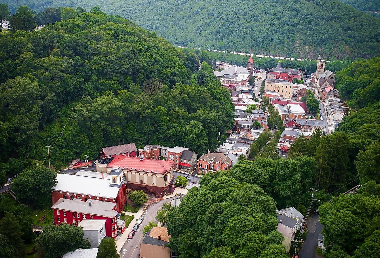 Overlooking Jim Thorpe, Pennsylvania.