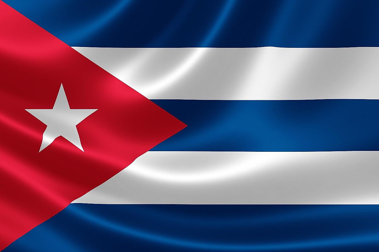 The official flag of Cuba. 