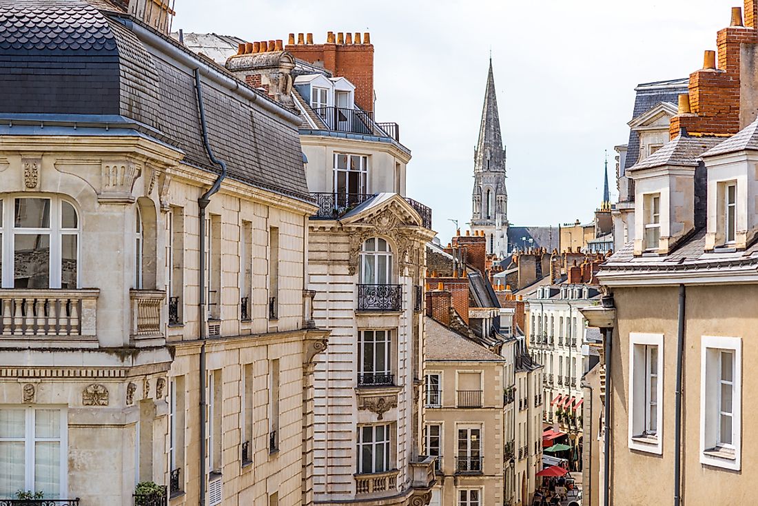 A street view in Nantes. 