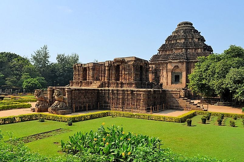 Outside view of the entrance to the Sun Temple of Konark.