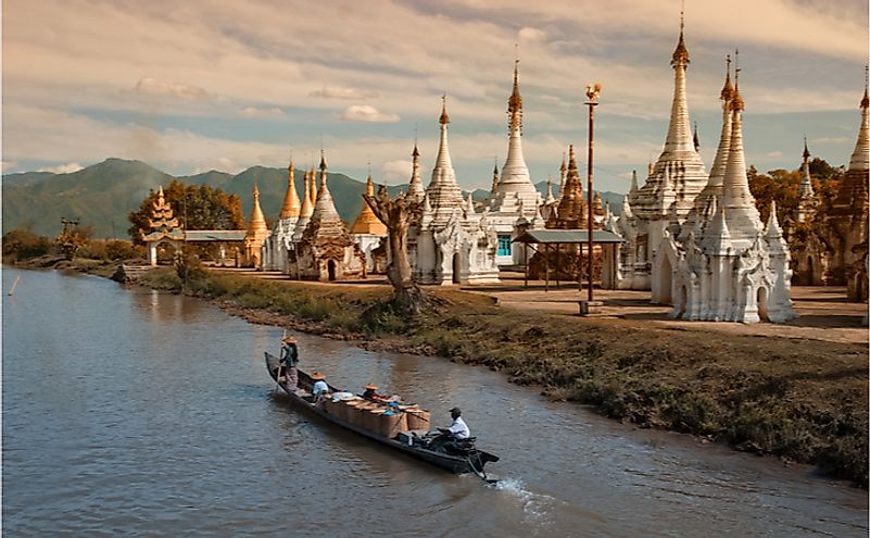 Inle Lake is famous for its beautiful vistas.