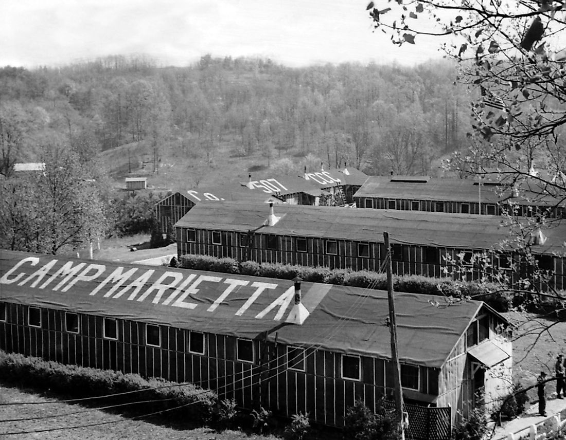 During WWII, many of Ohio's conscientious objectors worked at Camp Marietta.