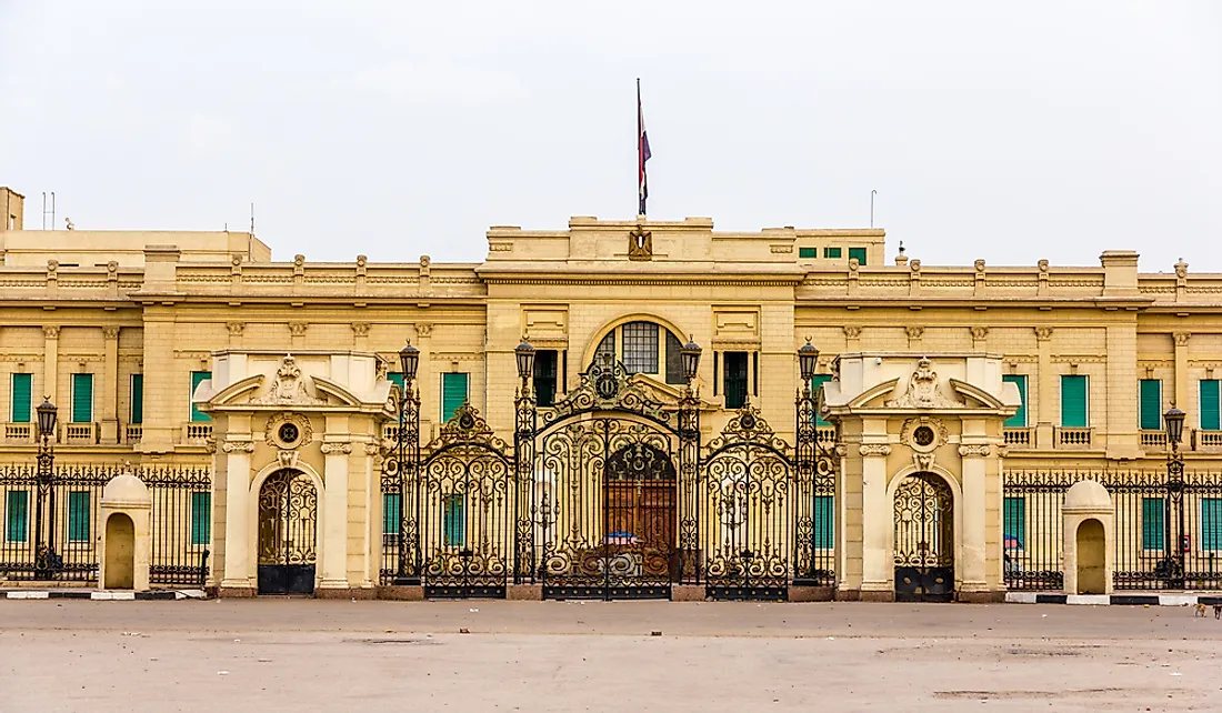 The residence of the president of Egypt. 