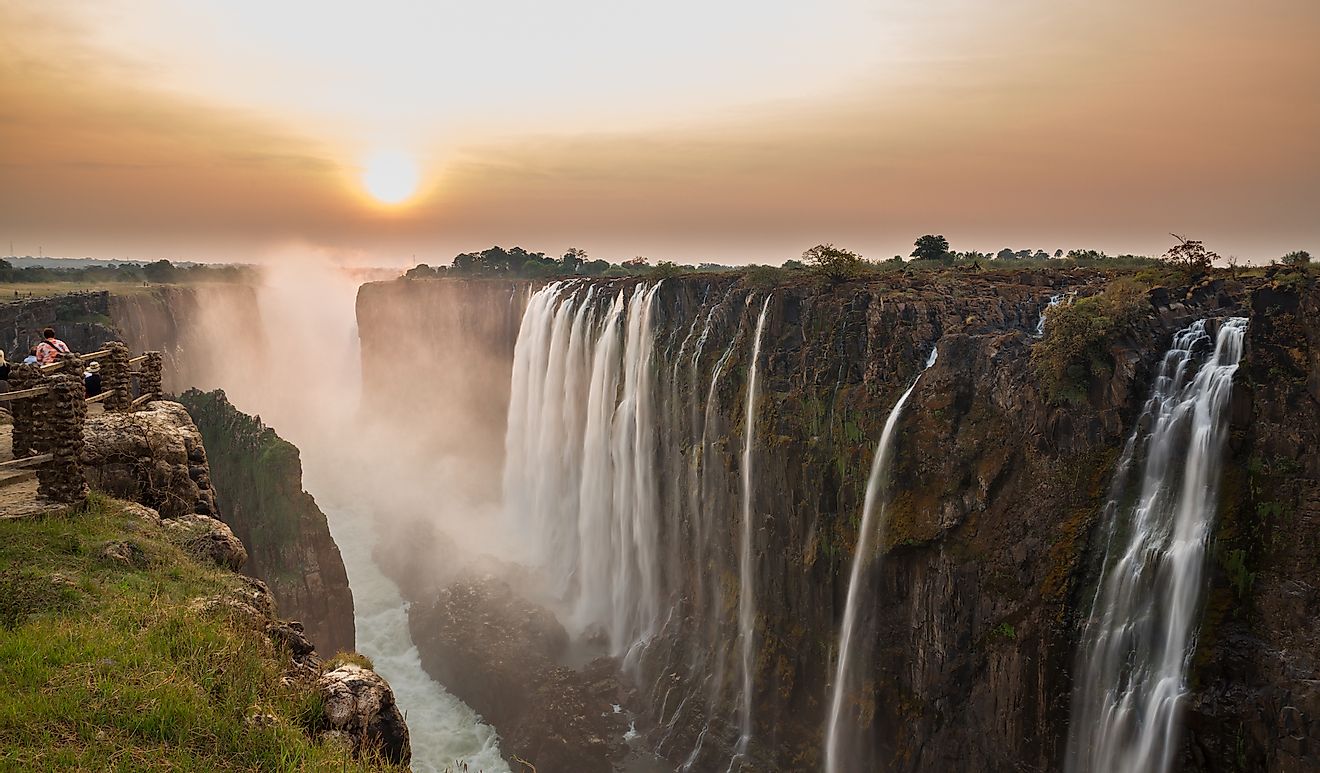 Victoria Falls in Zambia is an example of a cataract falls. Image credit: FCG/Shutterstock.com