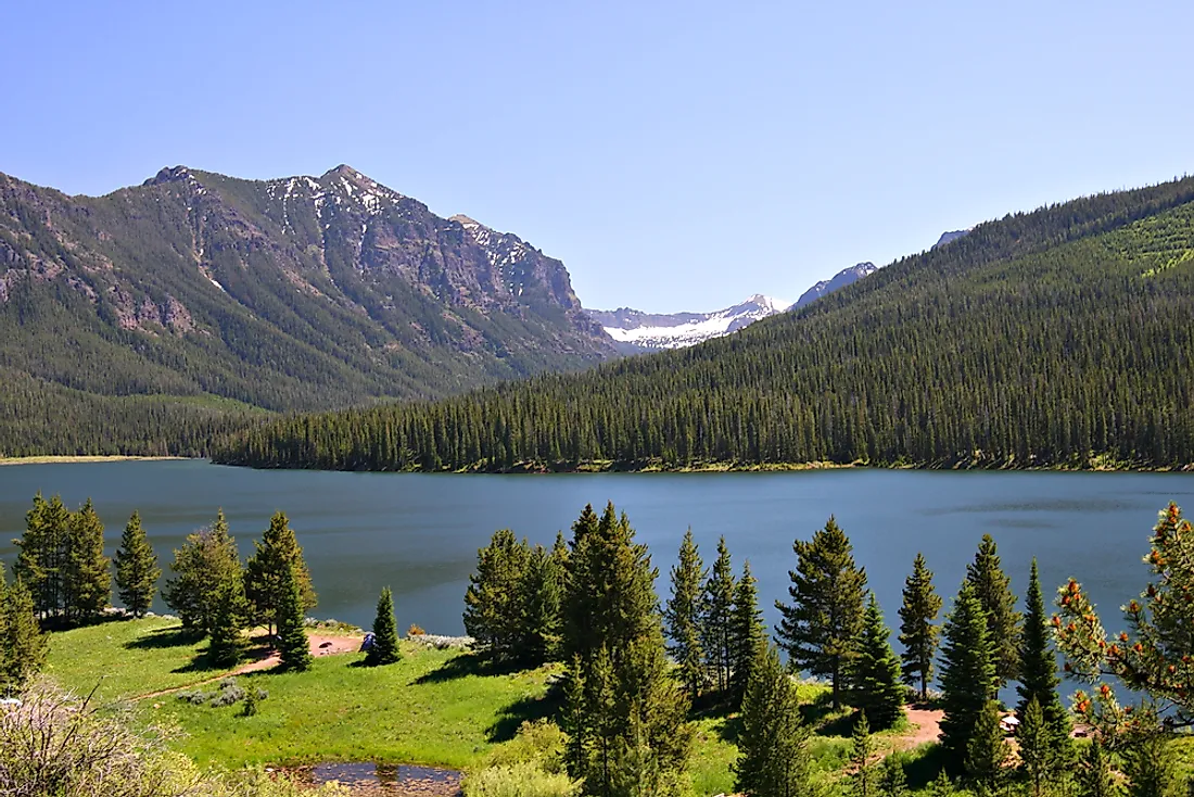 Gallatin National Forest in Montana. 