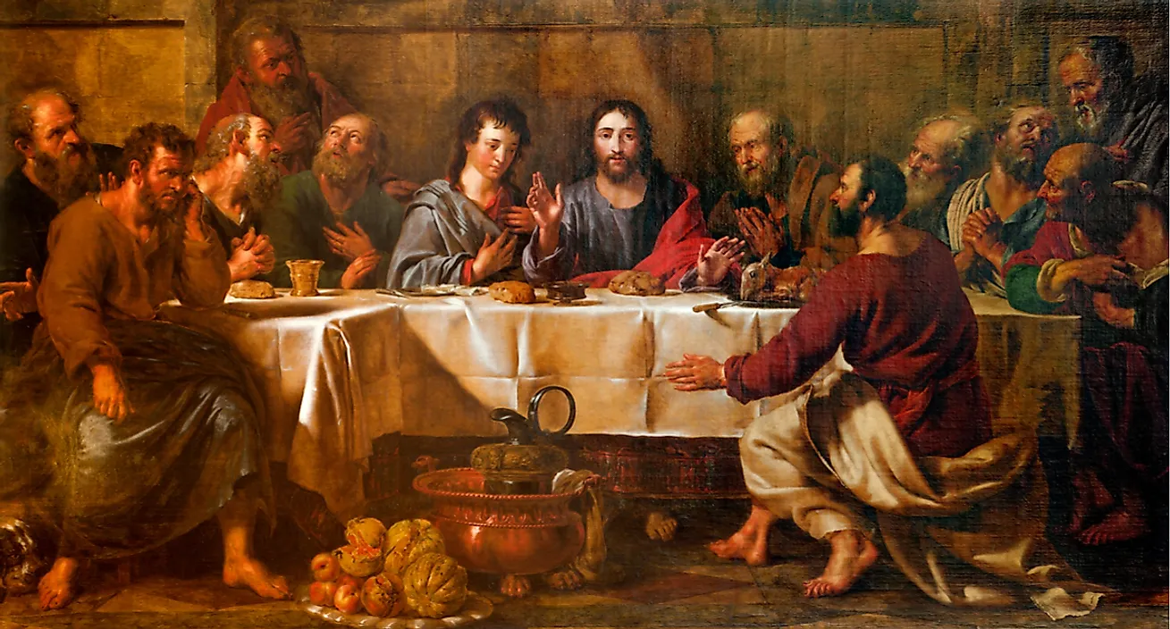 Last Supper With Jesus Painting www.np.gov.lk