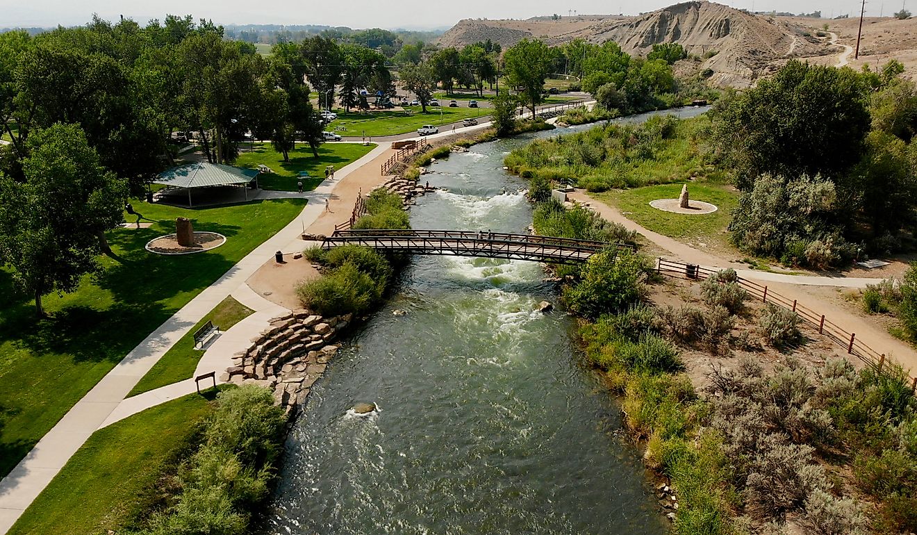 Overlooking a beautiful public park in Montrose, Colorado.