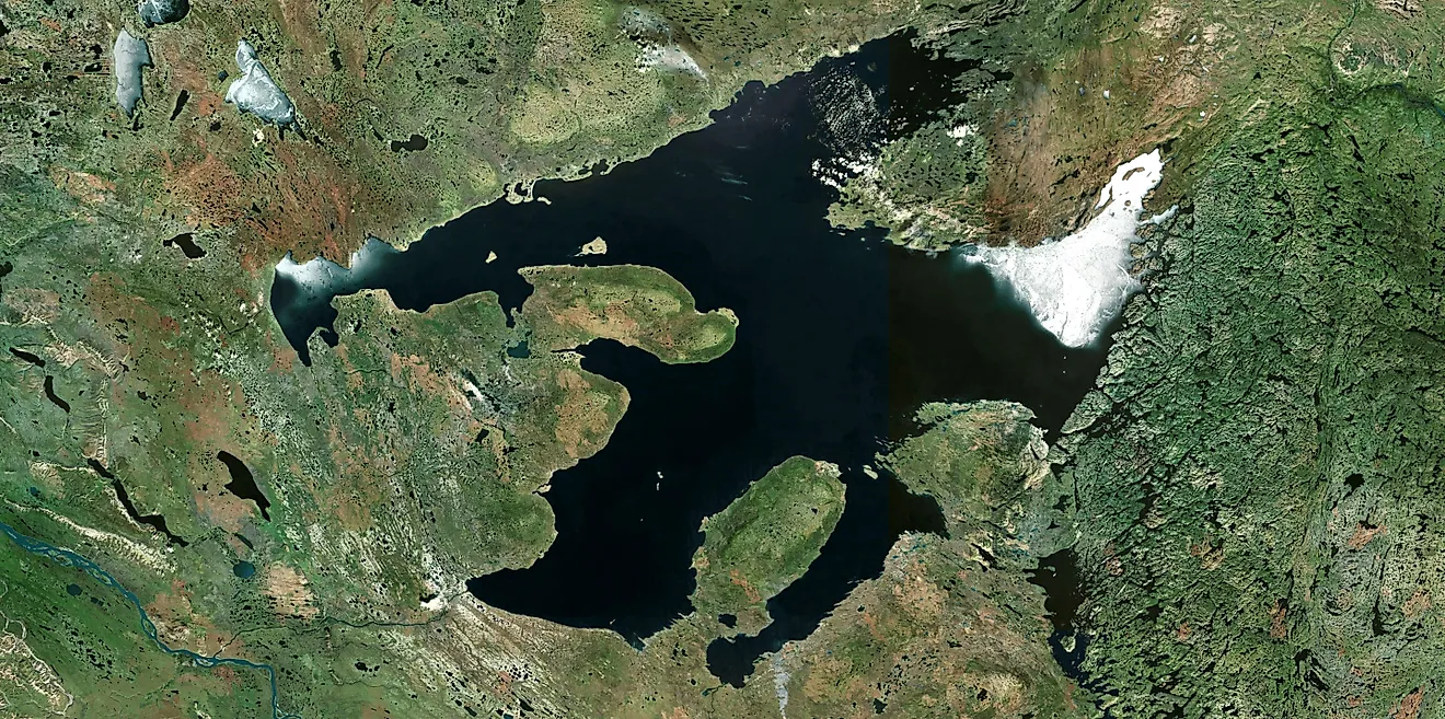 A very artistic landscape surrounding the Great Bear Lake, Canada, North America