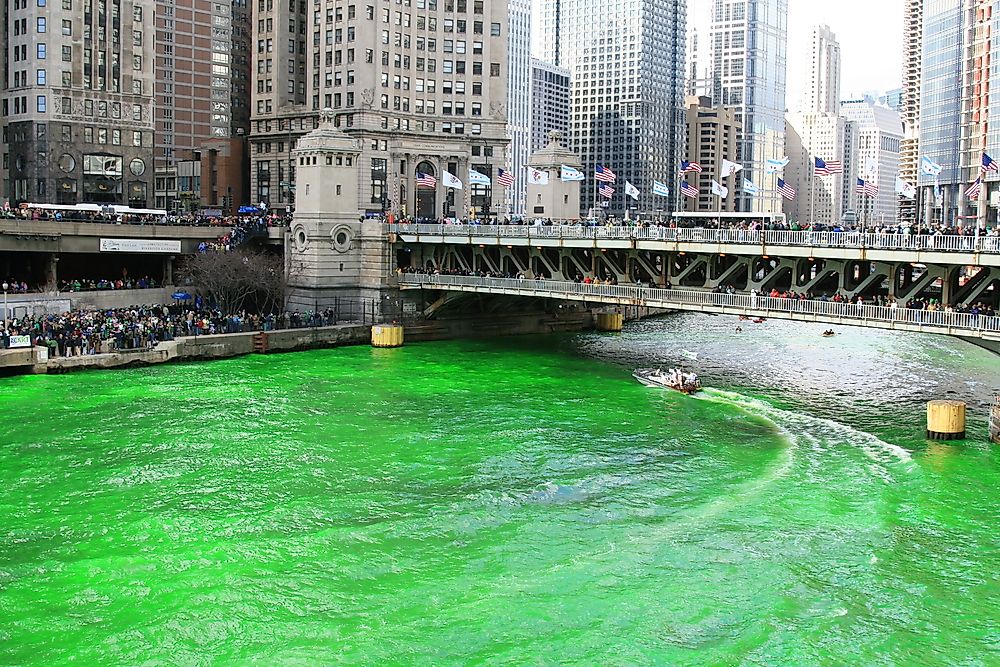 The dyeing of the Chicago River.
