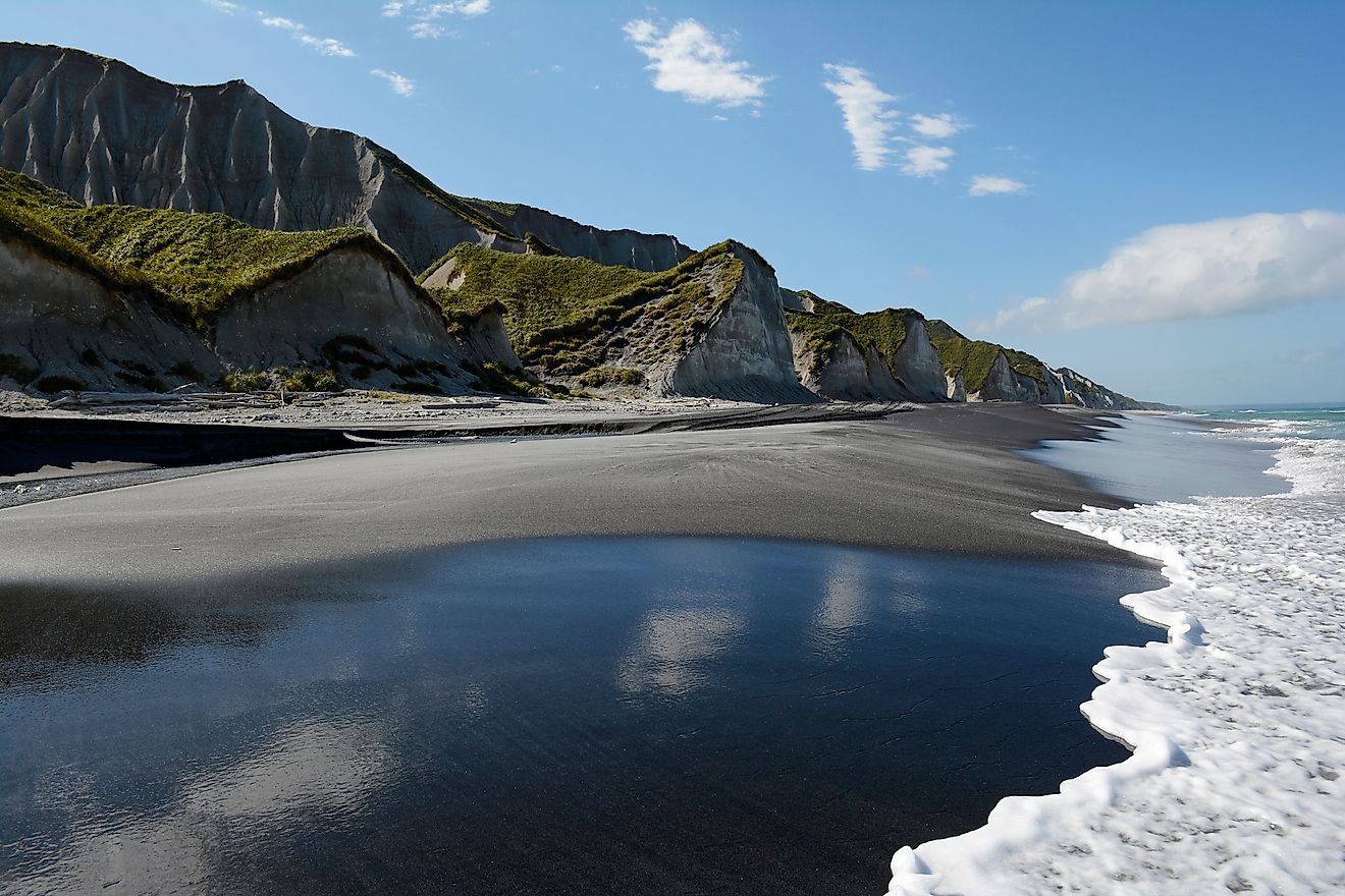 The white rocks, Iturup island, Kuril islands, Russia.