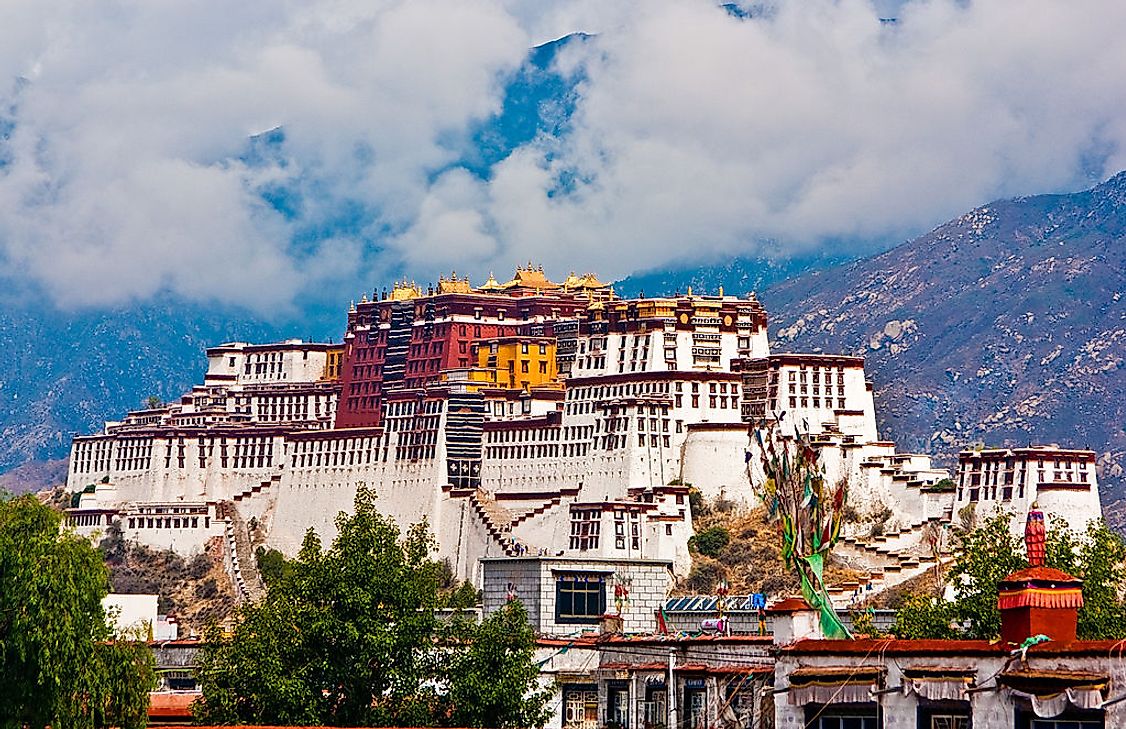 The Potala Palace in the Tibet Autonomous Region.