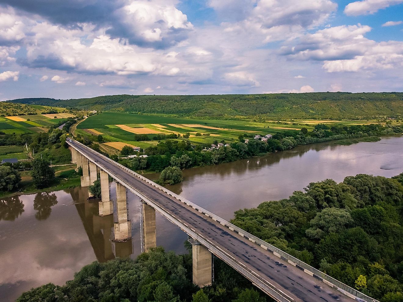 The Dniester River in Ukraine.