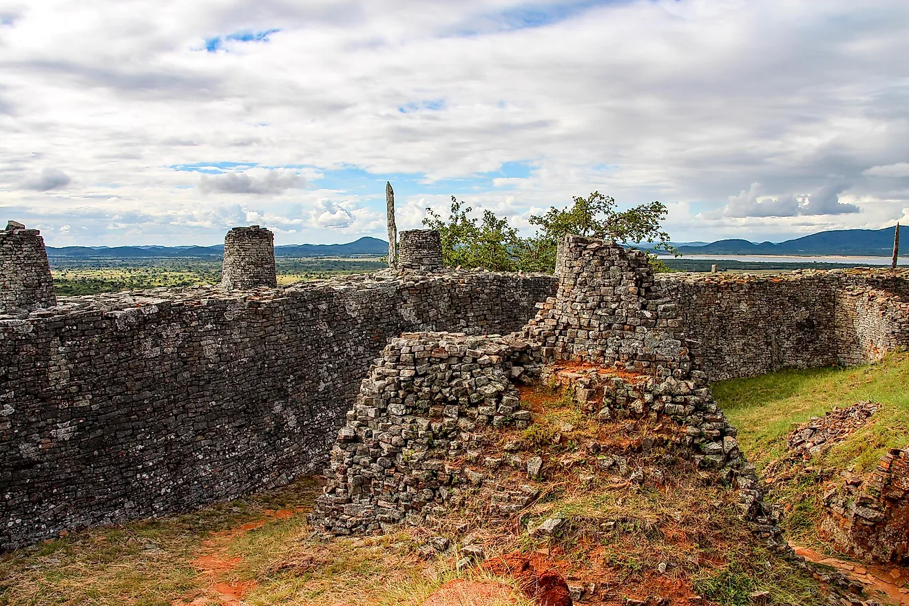 Great Zimbabwe is a medieval city in the south-eastern hills of Zimbabwe near Lake Mutirikwe and the town of Masvingo.