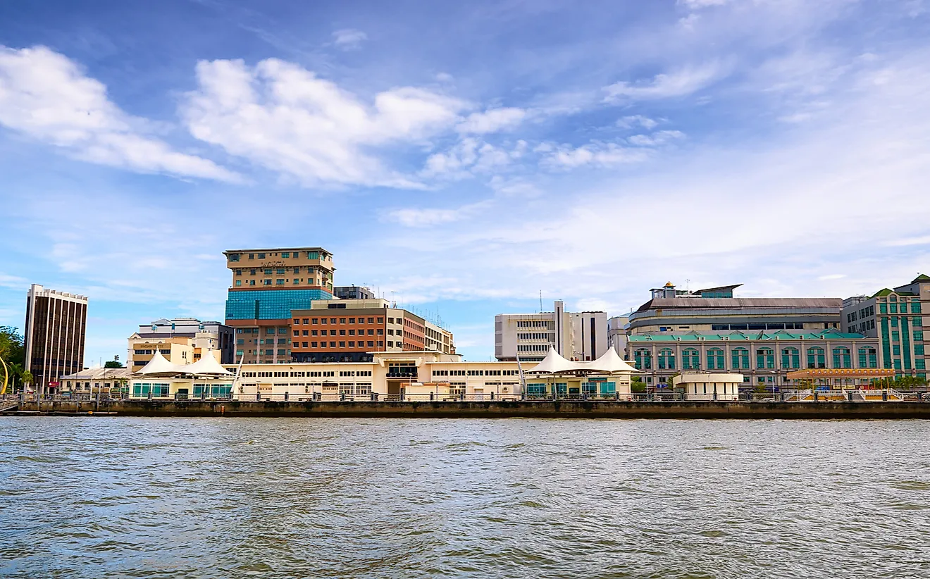 Bandar Seri Begawan, the capital and largest city of Brunei. Truba7113 / Shutterstock.com. 