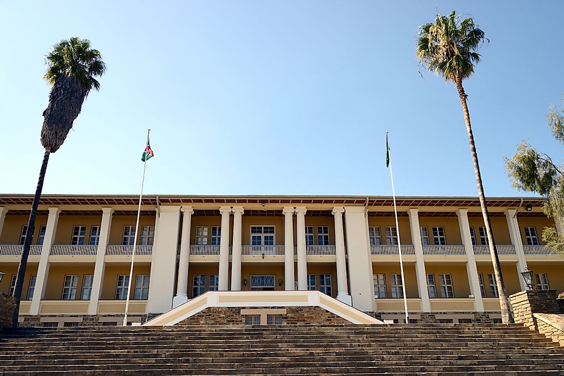 The seat of the parliament of Namibia. 