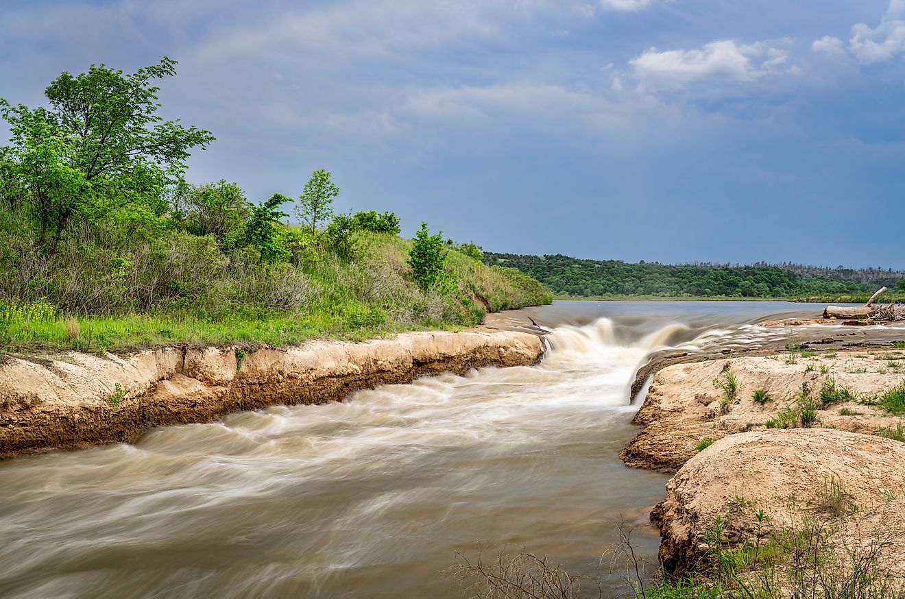 Norden Chute on Niobrara River in Nebraska.