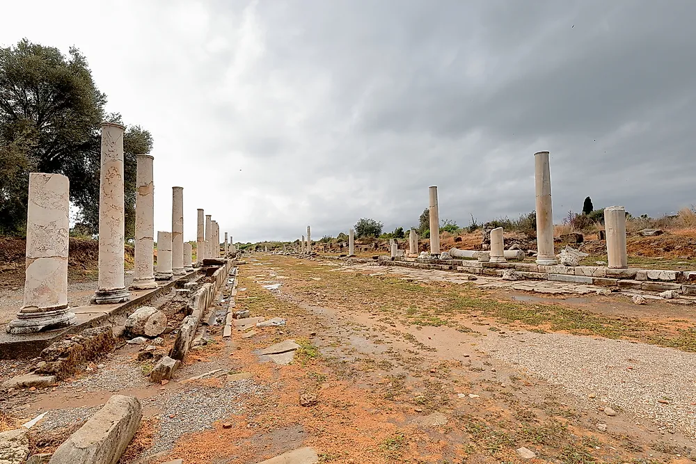 The colonnaded of Ancient Antioch.